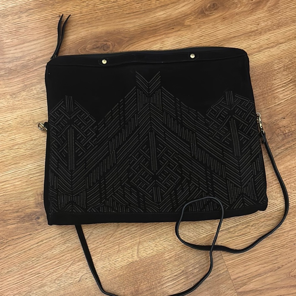 Black Geometric Women's Bag